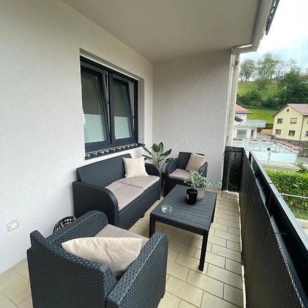 Ferienwohnung Am Felsenmeer Lautertal  Bagian luar foto